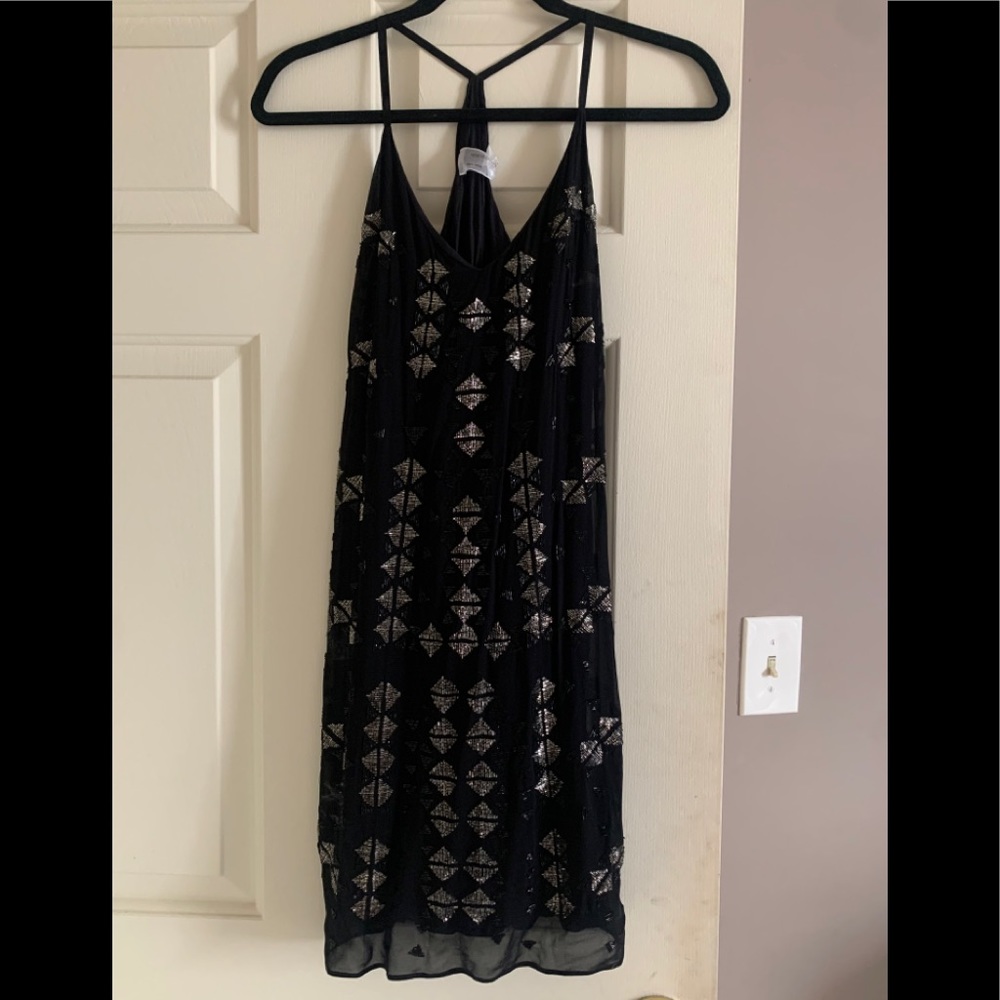 Black Sequin Dress